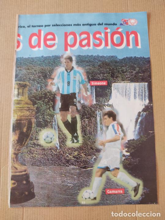Coleccionismo deportivo: SIMEONE ARGENTINA GAMARRA PARAGUAY 99 TIPO POSTER REPORTAJE 1PAG REVISTA DON BALON COPA AMERICA 1999