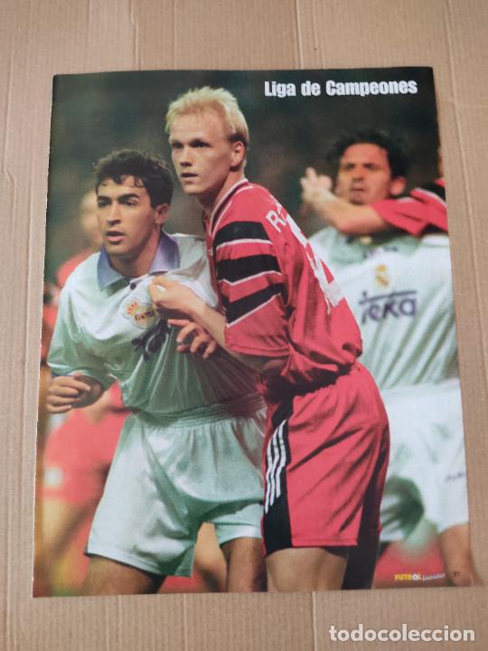 Coleccionismo deportivo: RAUL GONZALEZ REAL MADRID RAMELOW BAYER 04 LEVERKUSEN POSTER 1 PAG REVISTA FUTBOL FANTASTICO BASLER