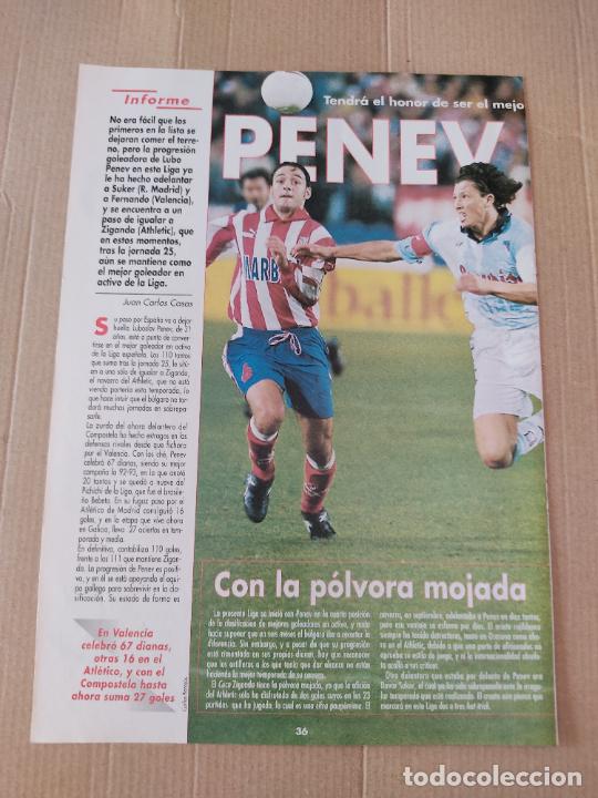 Sammelleidenschaft Sport: PENEV COMPOSTELA SANTI ATLETICO MADRID TIPO POSTER REPORTAJE 1 PAG REVISTA DON BALON A&Ntilde;OS 90