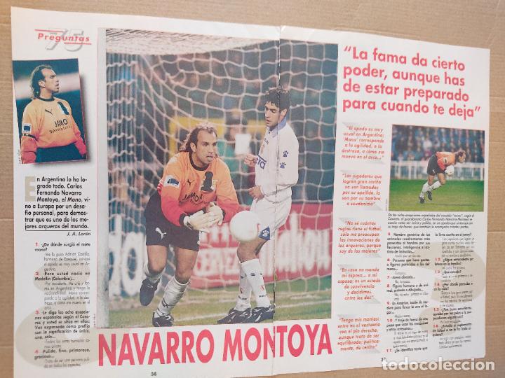 Sammelleidenschaft Sport: NAVARRO MONO MONTOYA MERIDA Y RAUL TIPO POSTER 2 PAG REVISTA DON BALON A&Ntilde;OS 90 + ENTREVISTA