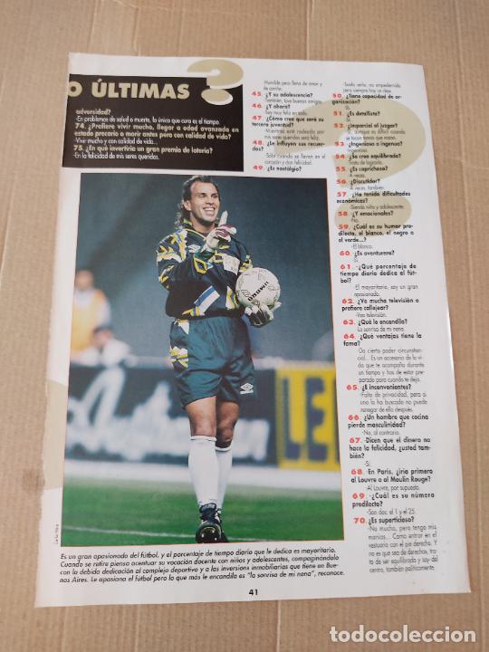 Sammelleidenschaft Sport: NAVARRO MONO MONTOYA TIPO POSTER 1 PAG REVISTA DON BALON A&Ntilde;OS 90 + ZUBIZARRETA VALENCIA