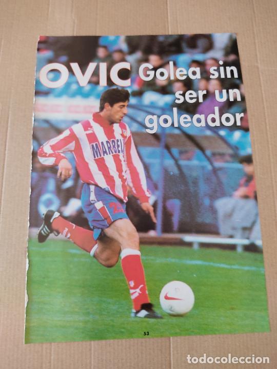 Colecionismo desportivo: PAUNOVIC ATLETICO MADRID DOBLE TIPO POSTER 1 PAG REVISTA DON BALON A&Ntilde;OS 90
