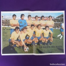 Coleccionismo deportivo: POSTER EQUIPO DE FUTBOL LAS PALMAS. TEMPORADA 1974/75. LA GACETA DEL NORTE.