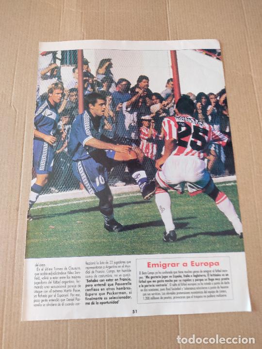 Coleccionismo deportivo: PATRICIO CAMPS ARGENTINA DOBLE TIPO POSTER 1 PAG REVISTA DON BALON + SEAN DUNDEE LIVERPOOL