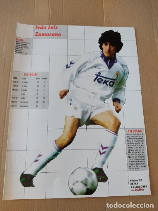 Coleccionismo deportivo: IVAN LUIS ZAMORANO CHILE REAL MADRID TIPO POSTER 1 PAG REVISTA DON BALON A&Ntilde;OS 90