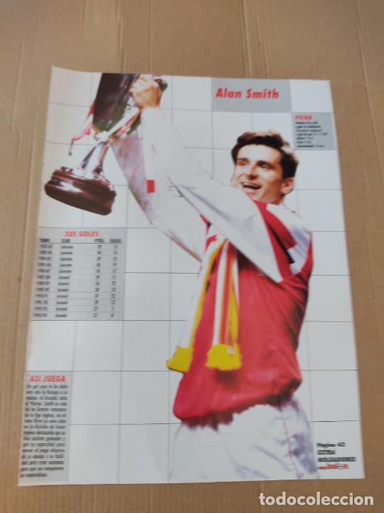 Coleccionismo deportivo: ALAN SMITH ARSENAL RUBEN SOSA INTER DE MILAN DOBLE TIPO POSTER 1 PAG REVISTA DON BALON A&Ntilde;OS 90