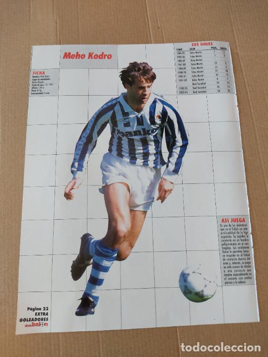 Coleccionismo deportivo: MEHO KODRO REAL SOCIEDAD JURGEN KLINSMANN ALEMANIA DOBLE TIPO POSTER 1 PAG REVISTA DON BALON A&Ntilde;OS 90