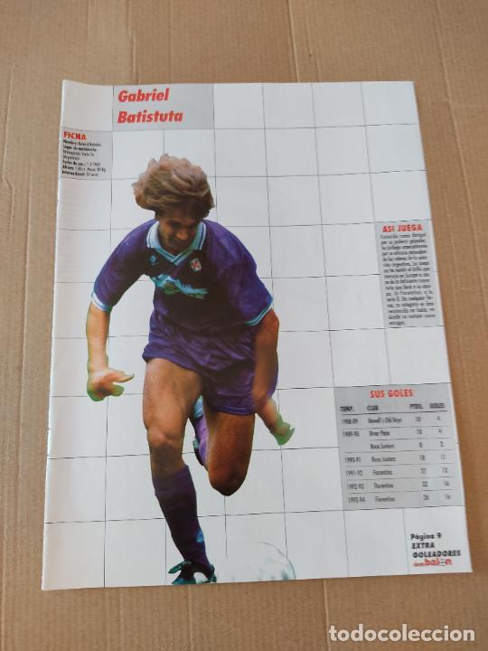Sammelleidenschaft Sport: BATISTUTA FIORENTINA BEBETO DEPORTIVO CORU&Ntilde;A DOBLE TIPO POSTER 1 PAG REVISTA DON BALON A&Ntilde;OS 90