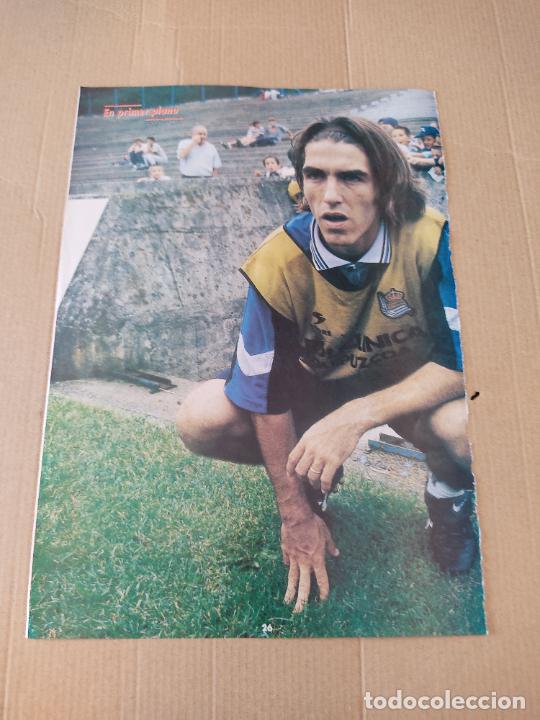 Collectionnisme sportif: RICARDO SA PINTO REAL SOCIEDAD POSTER 1 PAG REVISTA DON BALON A&Ntilde;OS 90