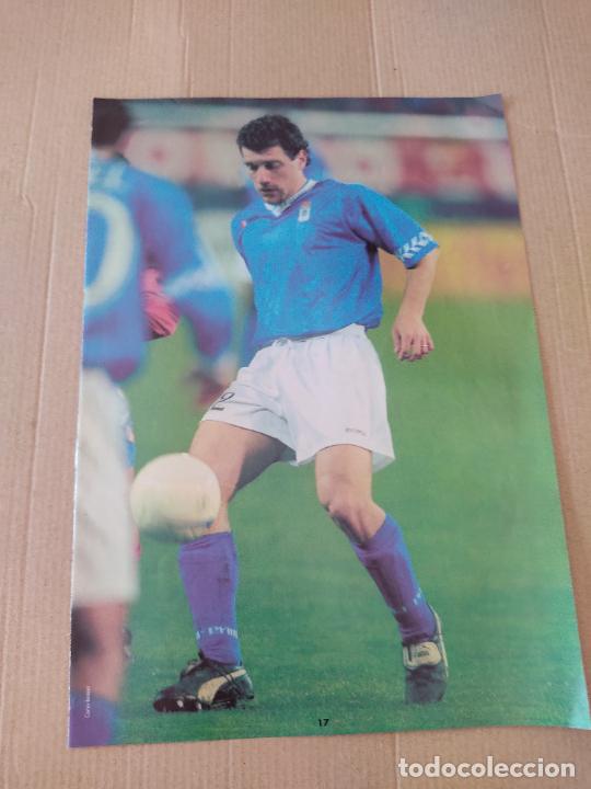 Collectionnisme sportif: POMPEI REAL OVIEDO POSTER 1 PAG REVISTA DON BALON A&Ntilde;OS 90 + ENTREVISTA