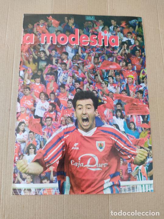 Coleccionismo deportivo: NUMANCIA TIPO POSTER 1 PAG REVISTA DON BALON A&Ntilde;OS 90 MODESTIA