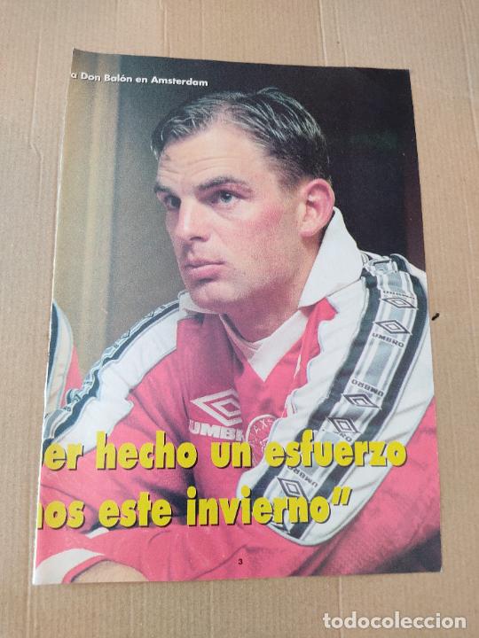 Coleccionismo deportivo: RONALD Y FRANK DE BOER AJAX AMSTERDAM DOBLE TIPO POSTER 1 PAG REVISTA DON BALON A&Ntilde;OS 90