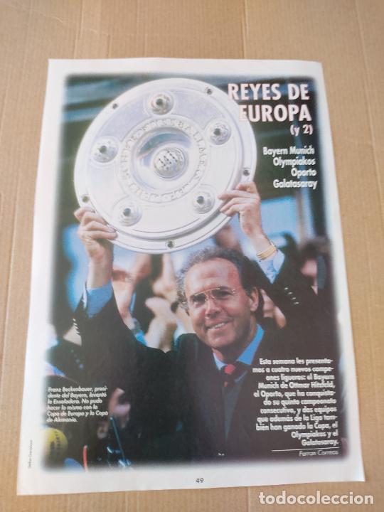 Coleccionismo deportivo: FRANZ BECKENBAUER BAYERN MUNICH POSTER 1 PAG REVISTA DON BALON A&Ntilde;OS 90 + REPORTAJE BUNDESLIGA