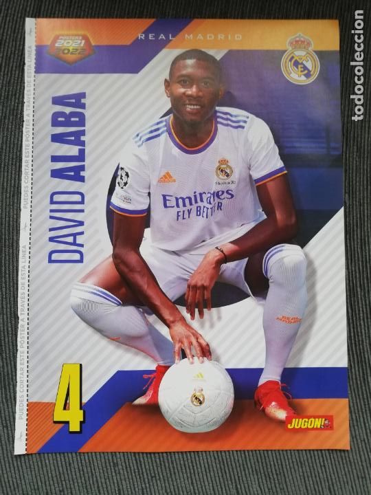 Coleccionismo deportivo: DOBLE POSTER ALABA REAL MADRID FRANCO CERVI CELTA VIGO REVISTA JUGON 2021 2022 21 22 TAMA&Ntilde;O FOLIO
