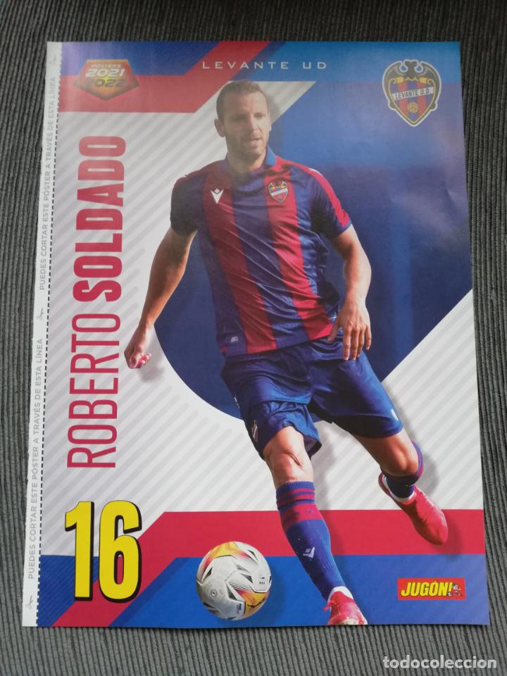 Coleccionismo deportivo: DOBLE POSTER SOLDADO LEVANTE NTEKA RAYO VALLECANO REVISTA JUGON 2021 2022 21 22 TAMA&Ntilde;O FOLIO