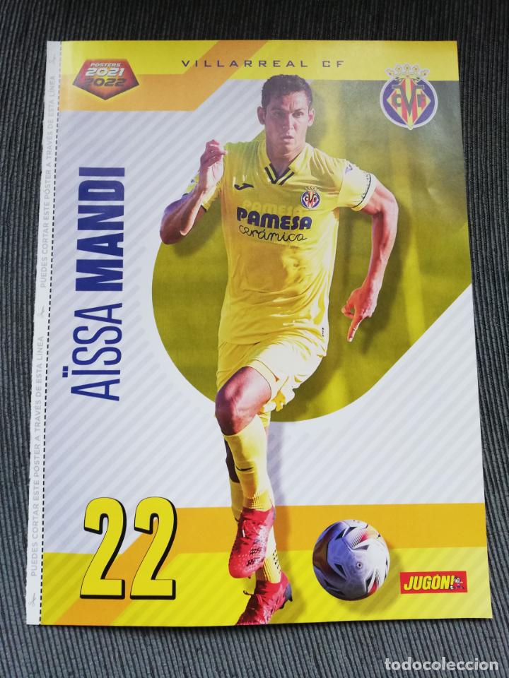 Collectionnisme sportif: DOBLE POSTER AISSA MANDI VILLARREAL CARLES ALE&Ntilde;A GETAFE REVISTA JUGON 2021 2022 21 22 TAMA&Ntilde;O FOLIO