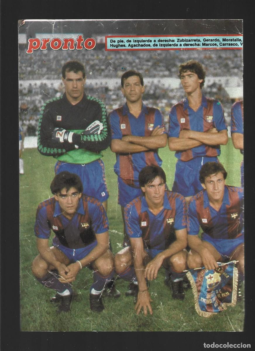 Coleccionismo deportivo: 1 poster del barca y el madrid en uno antiguo pronto - Foto 1