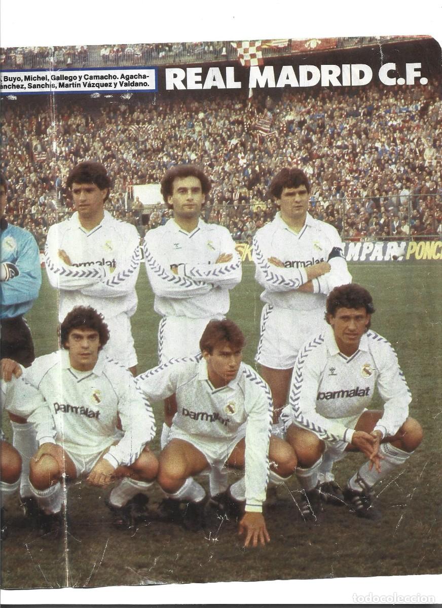 Coleccionismo deportivo: 1 poster del barca y el madrid en uno antiguo pronto - Foto 4