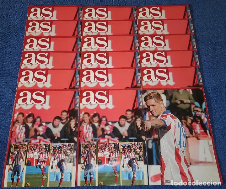 Collezionismo sportivo: Vuelta de Fernando Torres al Atl&eacute;tico de Madrid - Lote de 18 posters - AS