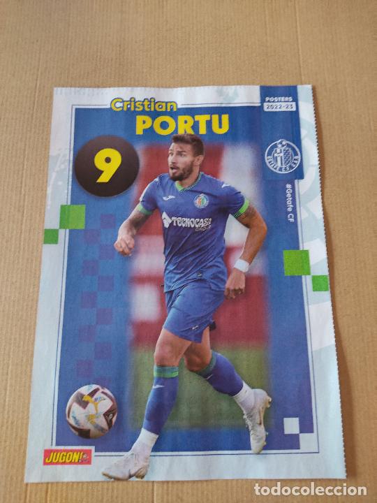 Collezionismo sportivo: PORTU GETAFE VINICIUS SOUZA ESPANYOL LIGA 22-23 DOBLE P&Oacute;STER 1 P&Aacute;G REVISTA JUG&Oacute;N 2022-2023