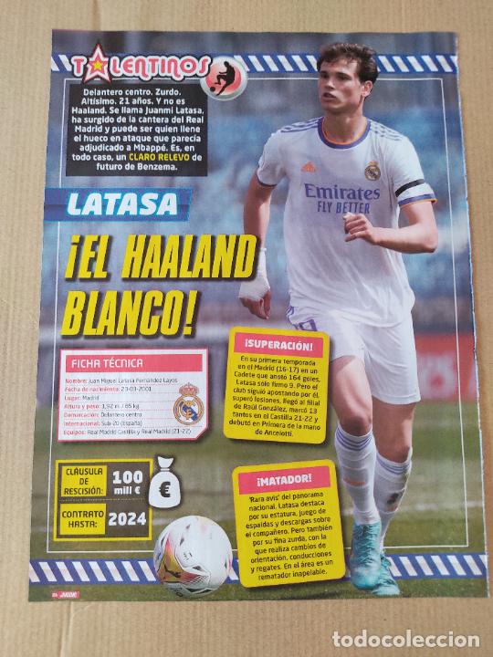 Sammelleidenschaft Sport: LATASA REAL MADRID TALENTINOS TIPO POSTER 1 P&Aacute;G REVISTA JUGON DATOS + CORREA LAMELA RAFA MIR BORJA..