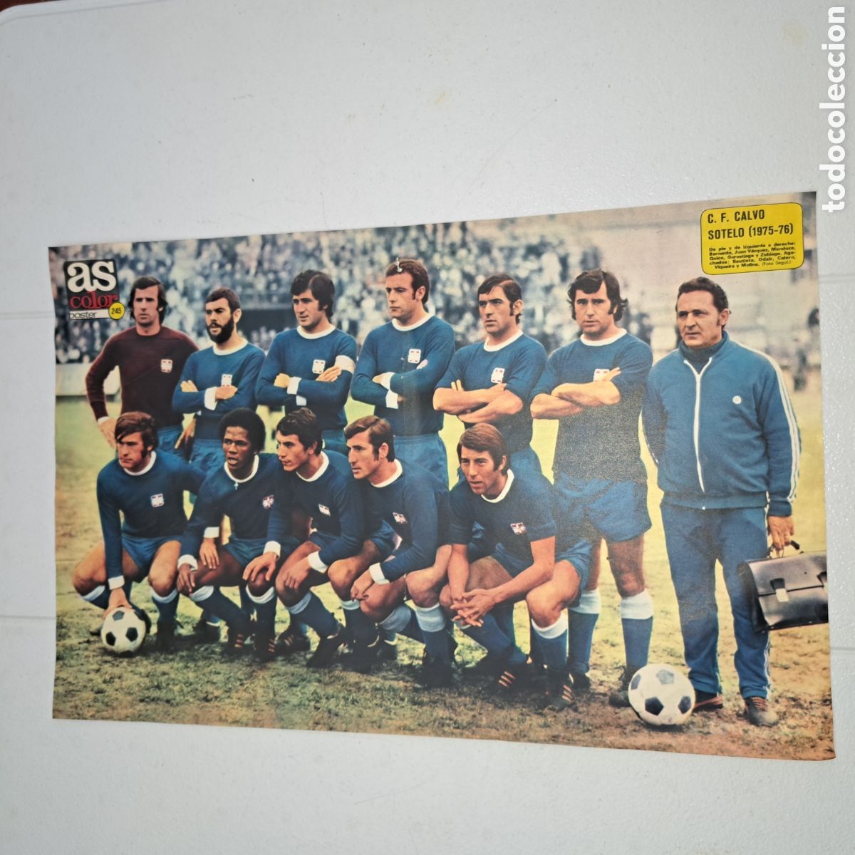 Sammelleidenschaft Sport: CALVO SOTELO, C. F. - TEMP. 1975/76 - POSTER AS COLOR