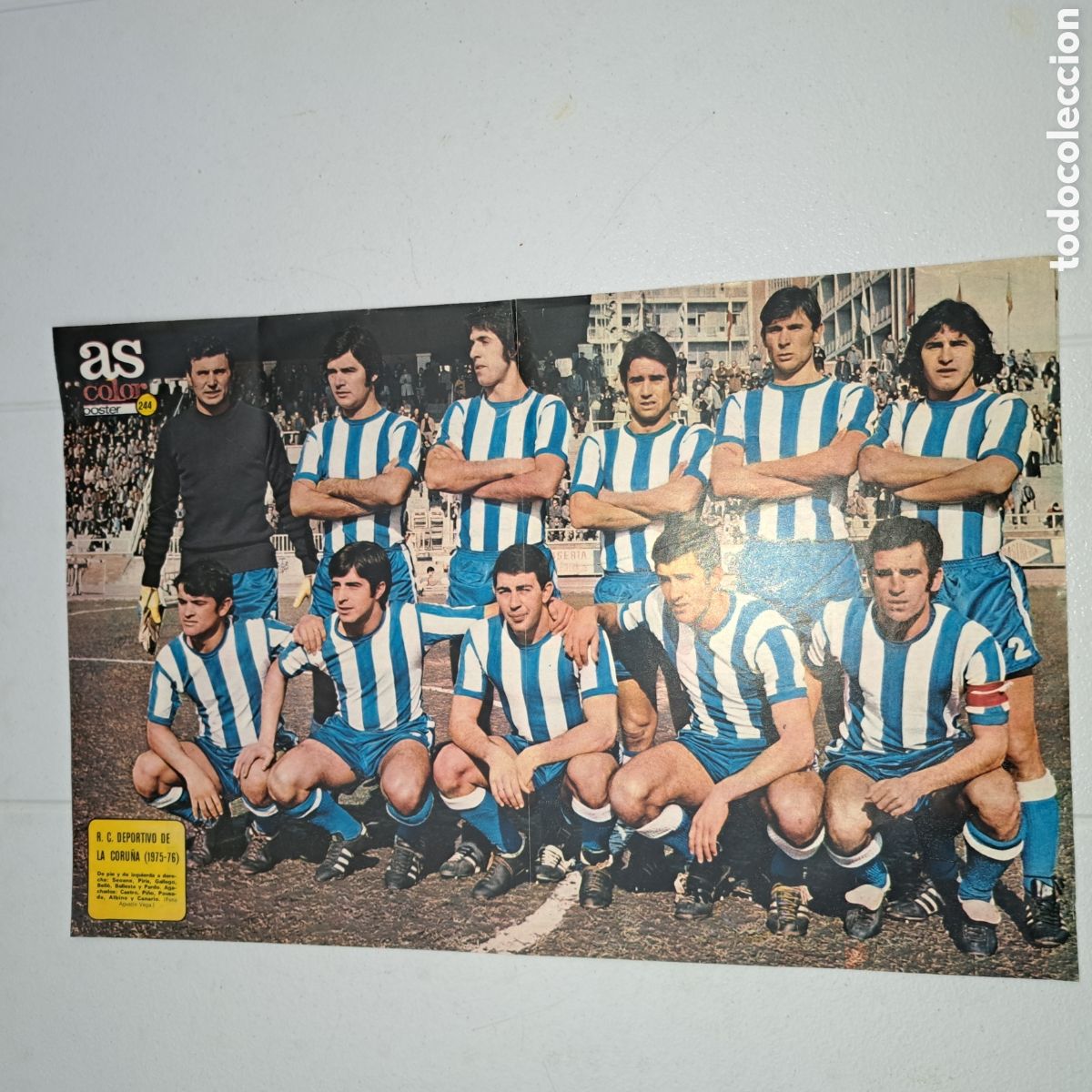 Sammelleidenschaft Sport: R.C.D. LA CORU&Ntilde;A - TEMP. 1975/76 - POSTER AS COLOR