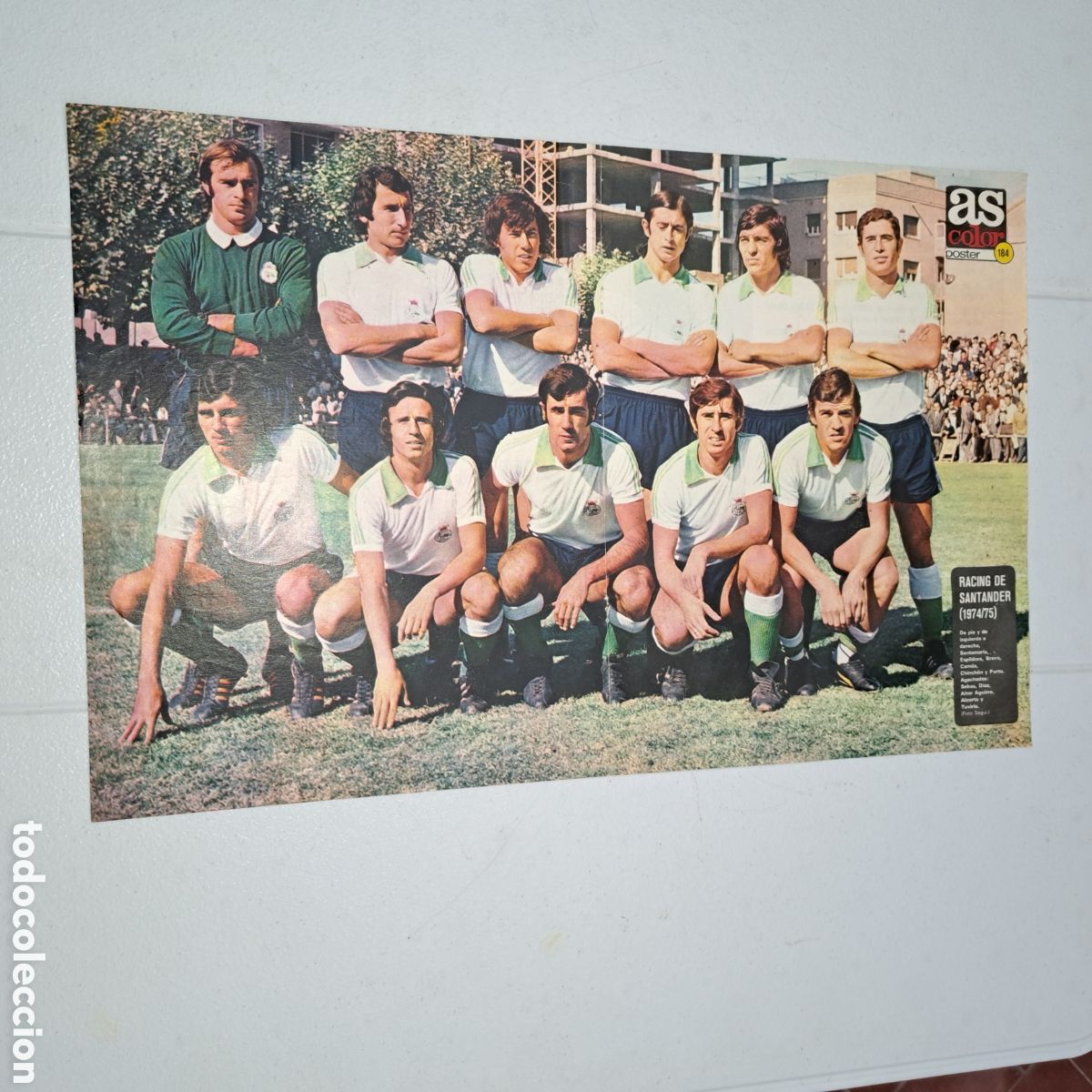 Sammelleidenschaft Sport: RACING DE SANTANDER - TEMP. 1974/75 - POSTER AS COLOR