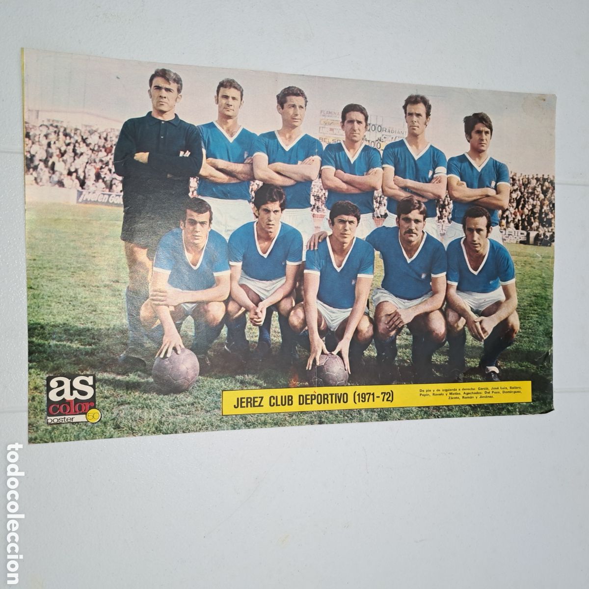 Sammelleidenschaft Sport: JEREZ, C. D. - TEMP. 1971/72 - POSTER AS COLOR