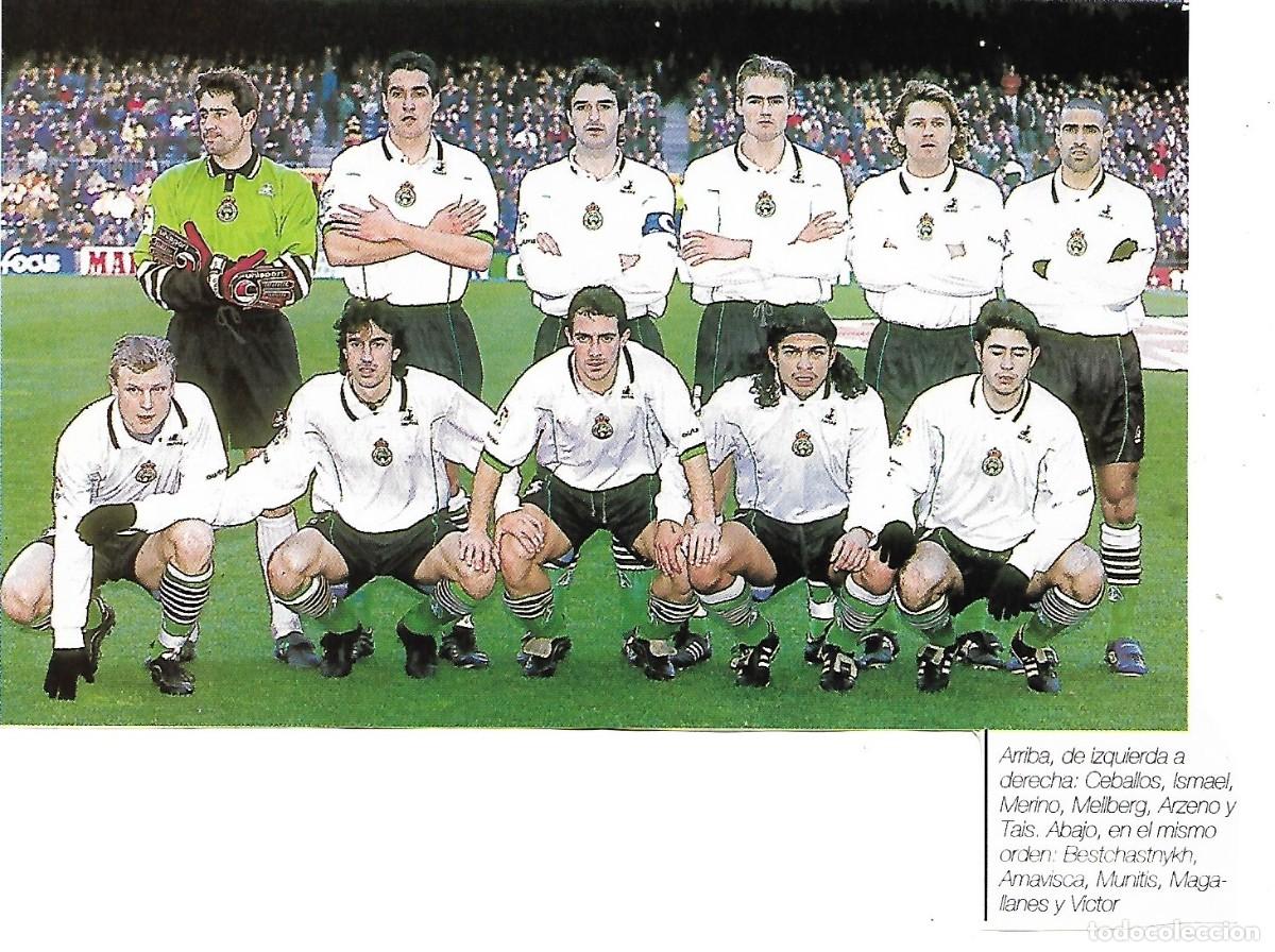 Coleccionismo deportivo: RACING DE SANTANDER: Recorte de la temporada 98-99