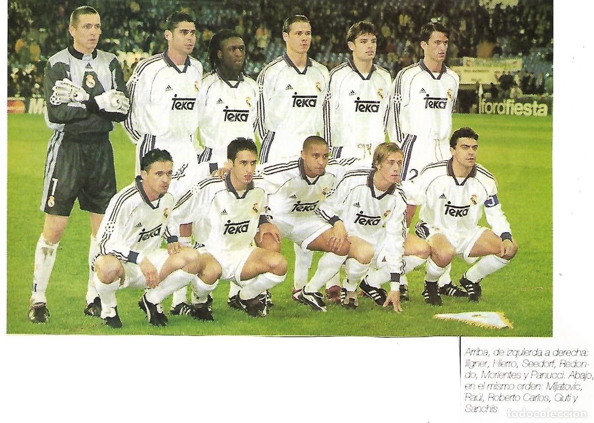 Coleccionismo deportivo: REAL MADRID: Recorte de la temporada 98-99