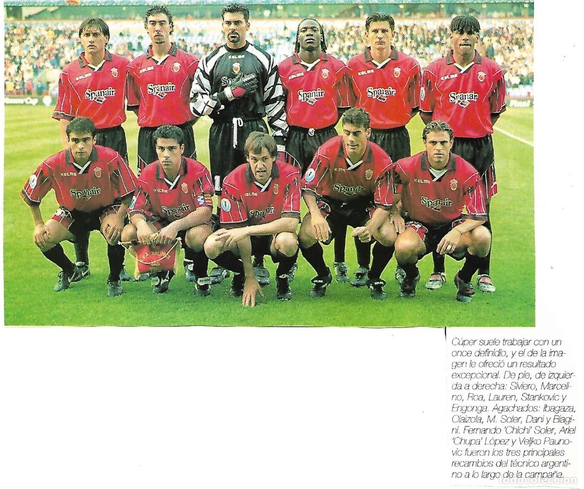 Coleccionismo deportivo: RCD. MALLORCA: Recorte de la temporada 98-99