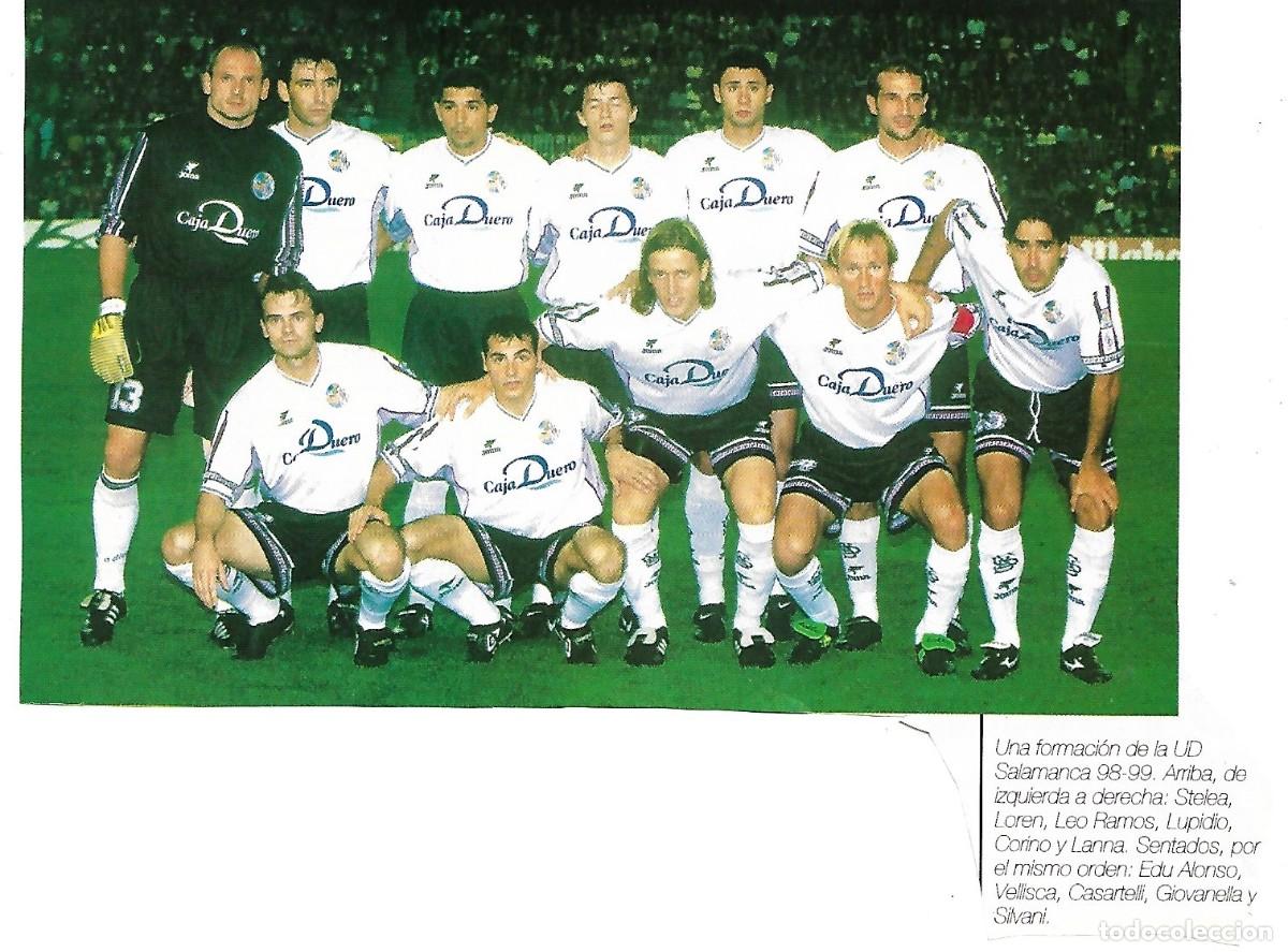 Coleccionismo deportivo: UNI&Oacute;N DEPORTIVA SALAMANCA: Recorte de la temporada 98-99