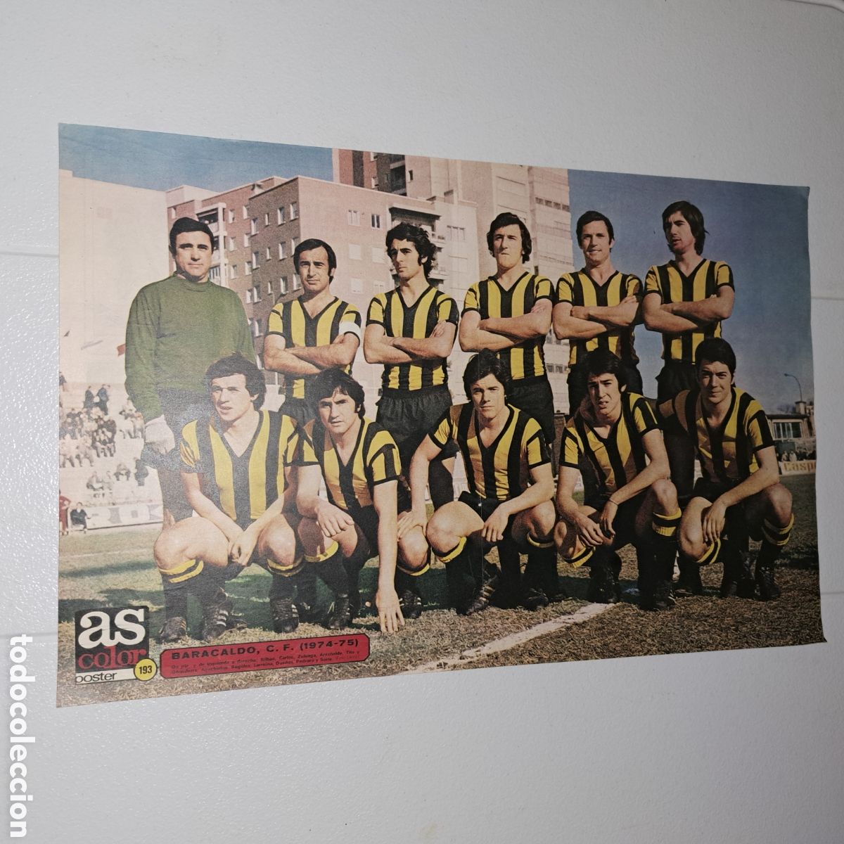 Coleccionismo deportivo: BARACALDO, C. F. - TEMP. 1974/75 - POSTER AS COLOR