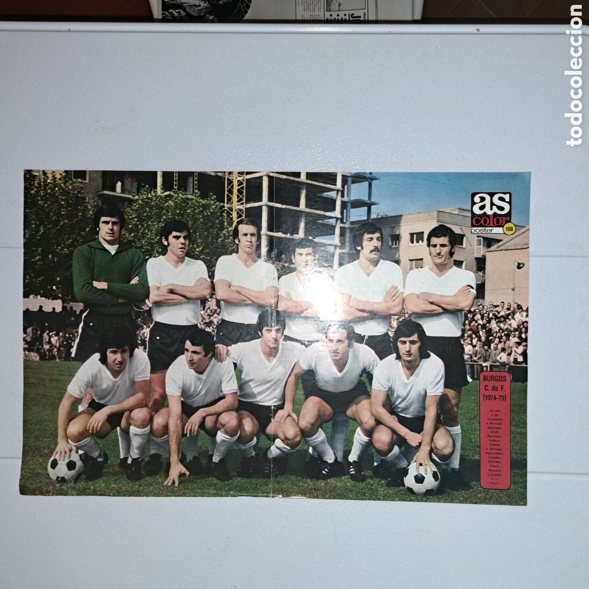 Coleccionismo deportivo: BURGOS, C.F. - TEMP. 1974/75 - POSTER AS COLOR