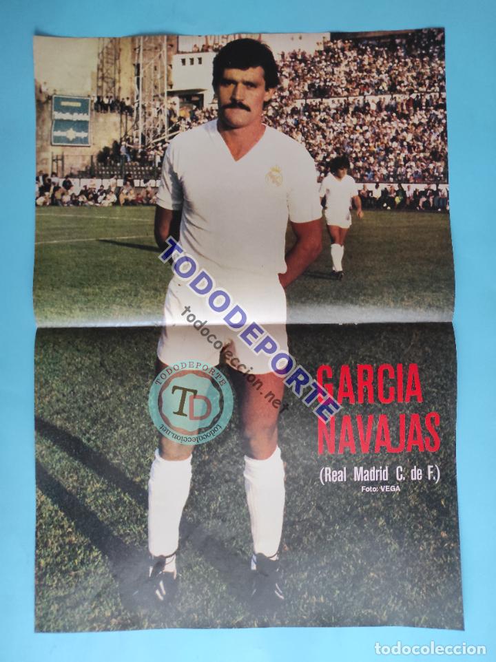 Coleccionismo deportivo: POSTER GARCIA NAVAJAS REAL MADRID 79/80 - REVISTA AS COLOR 1979/1980
