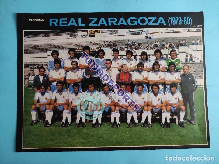 Coleccionismo deportivo: MINI POSTER REAL ZARAGOZA 79/80 - PLANTILLA TEMPORADA 1979/1980 - REVISTA AS COLOR