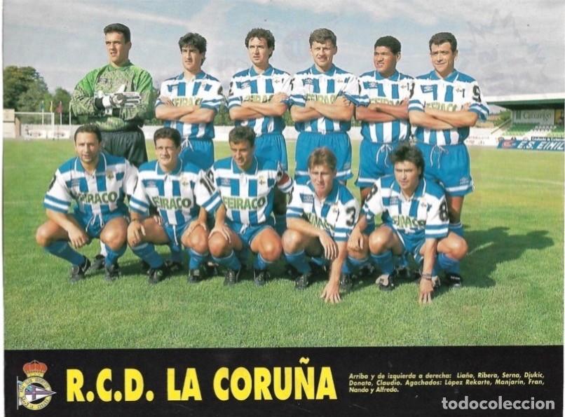 Coleccionismo deportivo: DEPORTIVO DE LA CORU&Ntilde;A: Minip&oacute;ster de la temporada 93-94