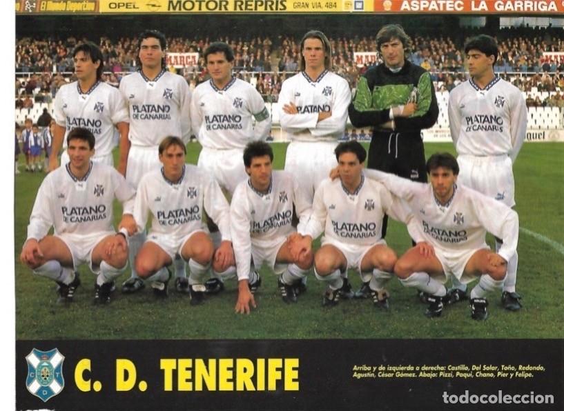 Coleccionismo deportivo: CLUB DEPORTIVO TENERIFE: Minip&oacute;ster de la temporada 93-94