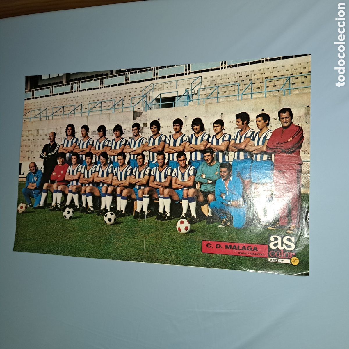 Coleccionismo deportivo: C.D. M&Aacute;LAGA - TEMP. 1972-73 - POSTER AS COLOR