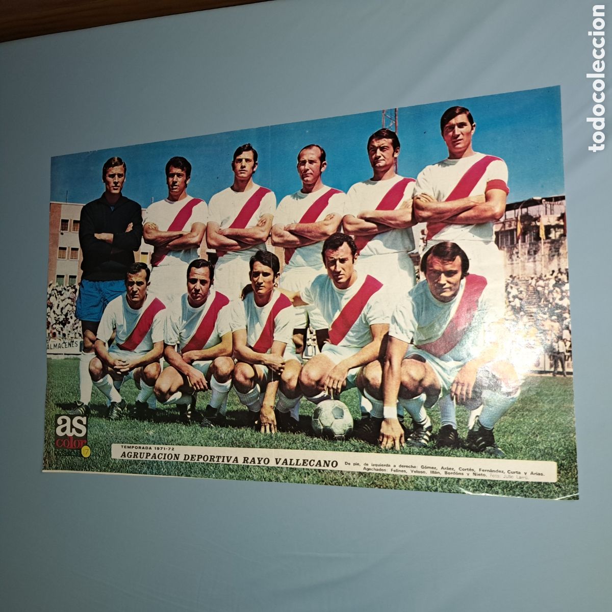Sammelleidenschaft Sport: A. D. RAYO VALLECANO - TEMP. 1971-72 - POSTER AS COLOR