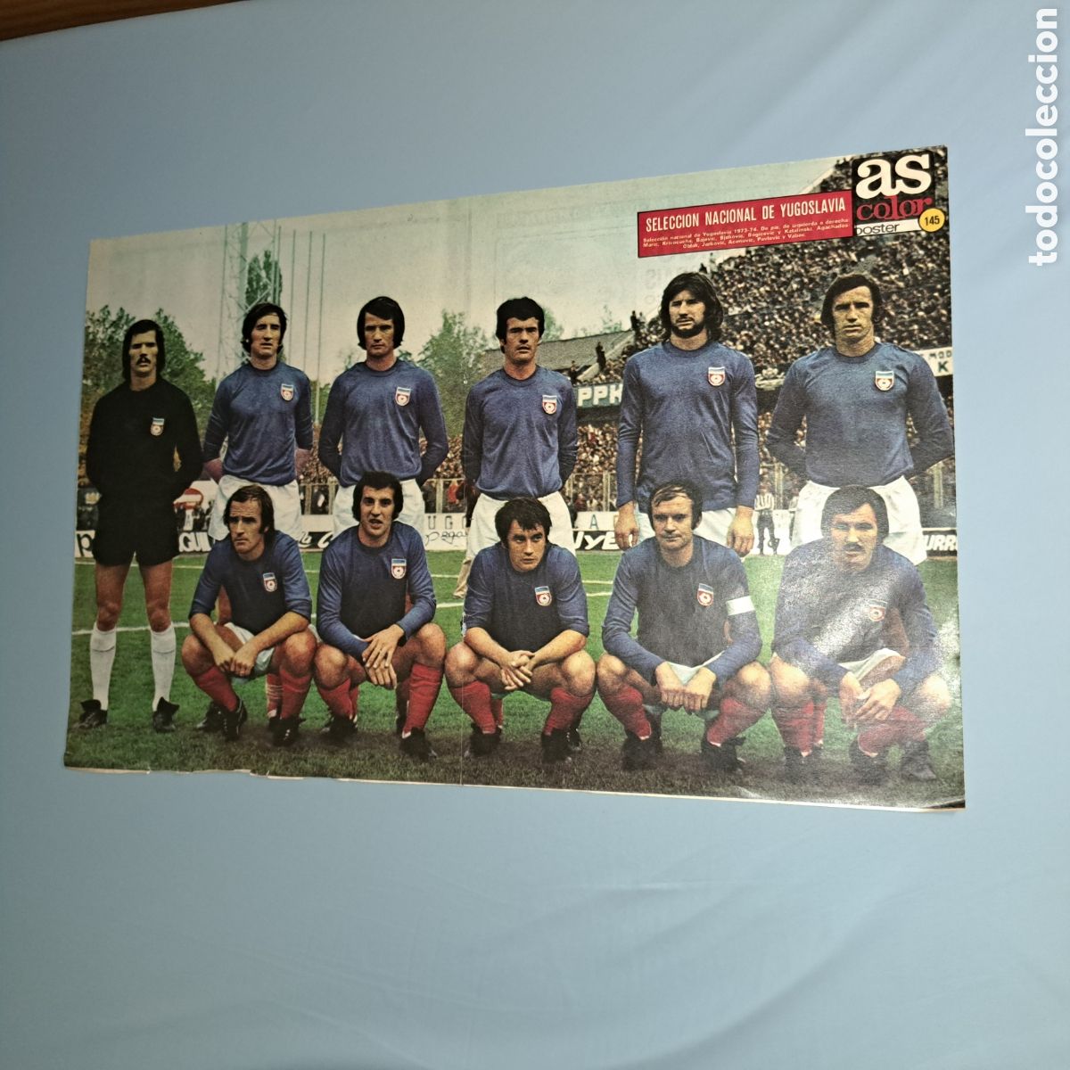 Collectionnisme sportif: SELECCI&Oacute;N NACIONAL DE YUGOSLAVIA - TEMP. 1973-74 - POSTER AS COLOR
