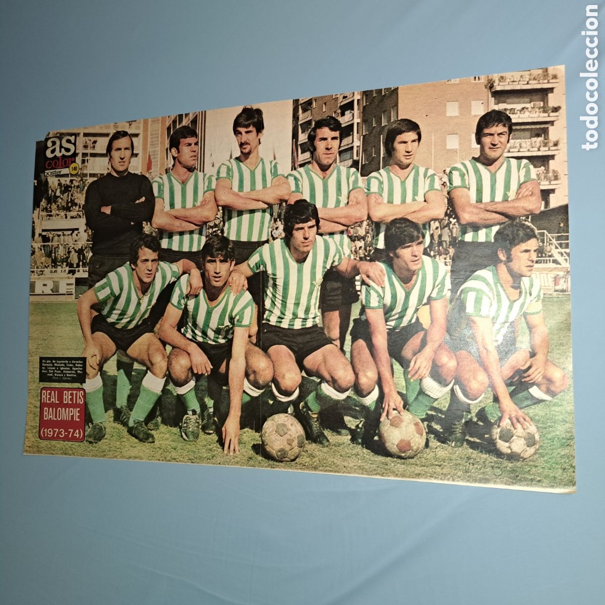 Collectionnisme sportif: REAL BETIS BALOMPIE - TEMP. 1973-74 - POSTER AS COLOR