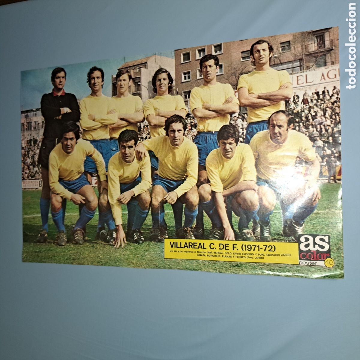 Collectionnisme sportif: VILLARREAL, C. F. - TEMP. 1971-72 - POSTER AS COLOR