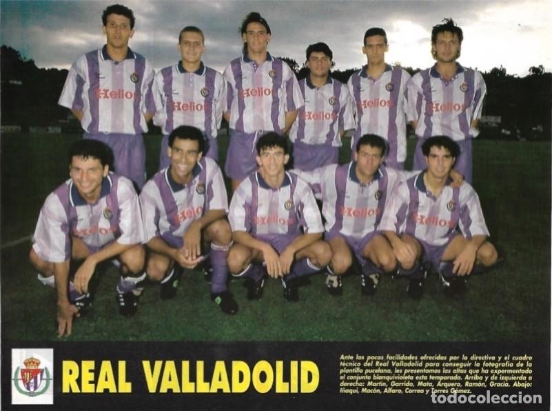 Collectionnisme sportif: REAL VALLADOLID: Minip&oacute;ster de la temporada 93-94