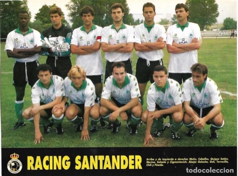 Collectionnisme sportif: RACING DE SANTANDER: Minip&oacute;ster de la temporada 93-94