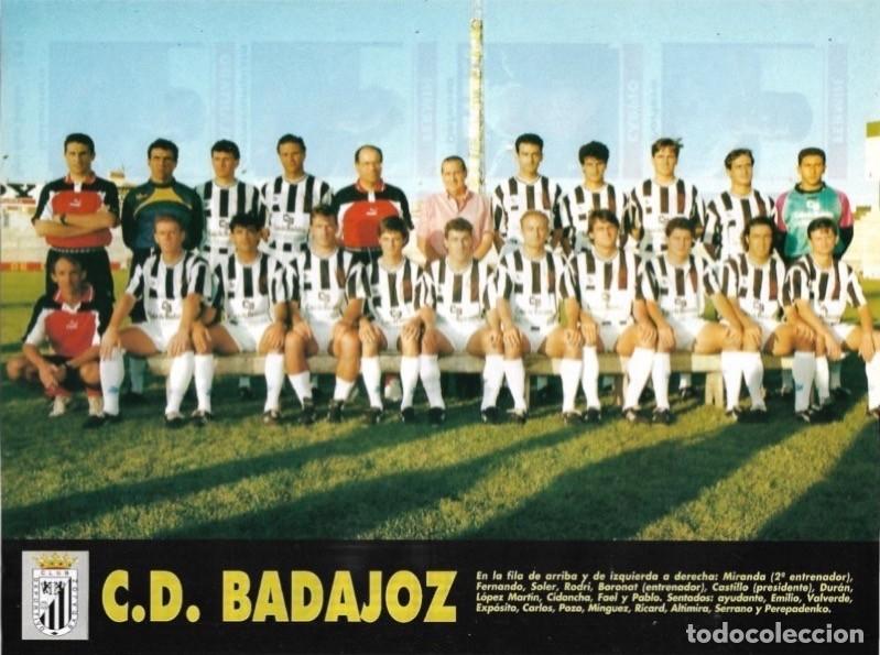Collectionnisme sportif: CLUB DEPORTIVO BADAJOZ: Minip&oacute;ster de la temporada 93-94