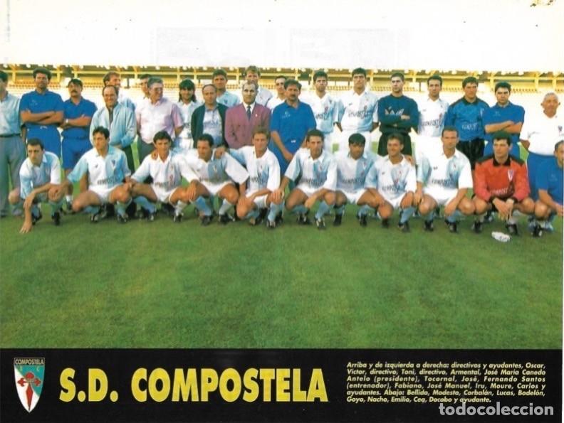Collectionnisme sportif: SOCIEDAD DEPORTIVA COMPOSTELA: Minip&oacute;ster de la temporada 93-94