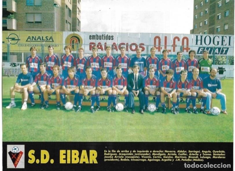 Collectionnisme sportif: SOCIEDAD DEPORTIVA EIBAR: Minip&oacute;ster de la temporada 93-94