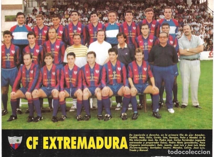 Collectionnisme sportif: CF.EXTREMADURA: Minip&oacute;ster de la temporada 94-95